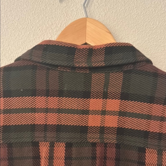 Outerknown Men's Plaid Blanket Shirt - Black and Brown - Picture 8 of 10